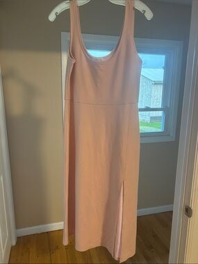 Leith Soft Blush Pink Scoop Neck Maxi Dress